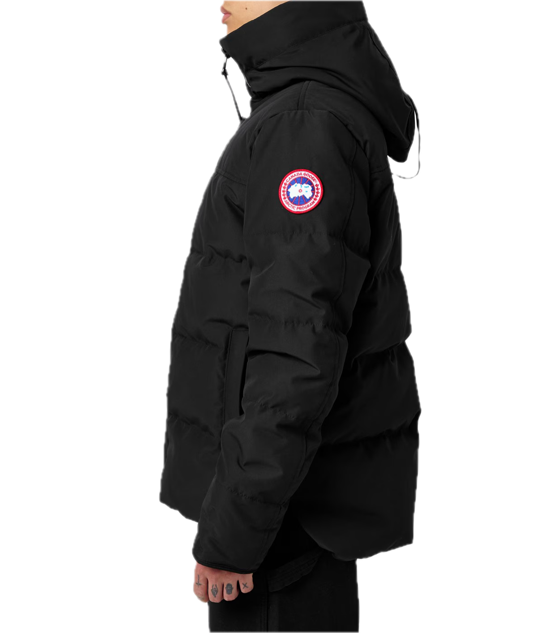 Canada Goose Macmillan Black Jacket Red Badge