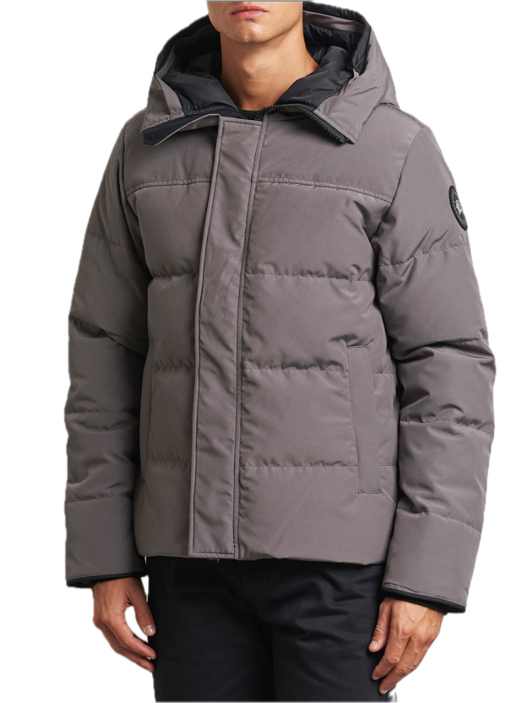 Canada Goose Macmillan Grey Jacket Black Badge
