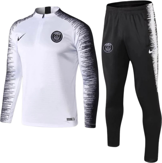 PSG Tracksuit White and Black Full-Set