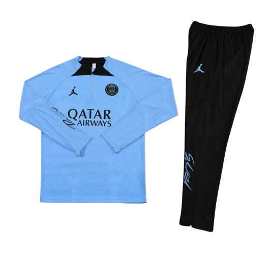 PSG Jordan Tracksuit Light Blue and Black Full-Set