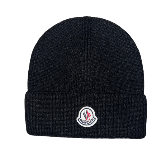 Moncler Wool Beanie Black