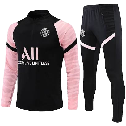 PSG Nike Tracksuit Black and Pink Full-Set