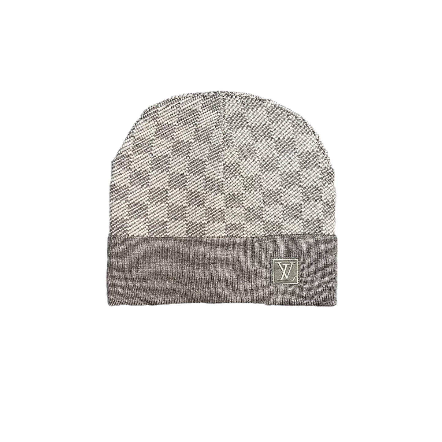 Louis Vuitton Petit Damier Grey Beanie LV Hat