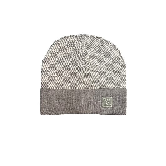 Louis Vuitton Petit Damier Grey Beanie LV Hat